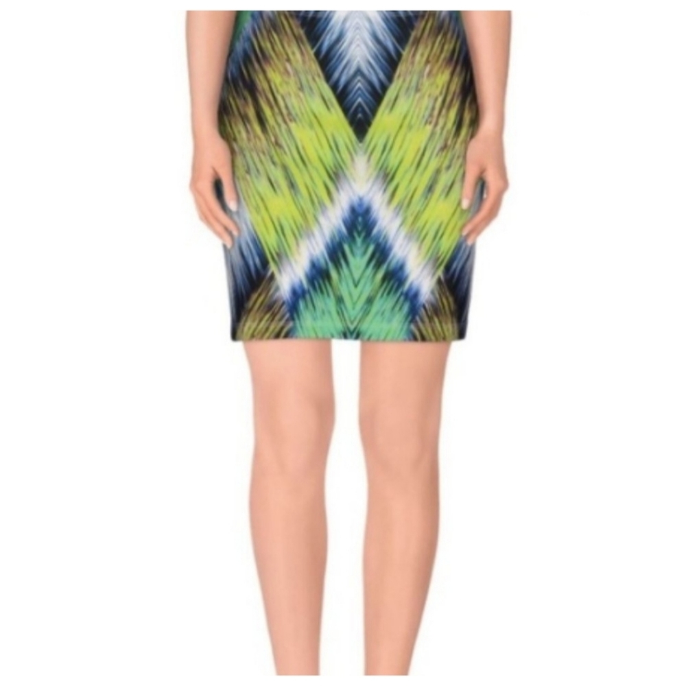 Milly Bright Mini Pencil Skirt